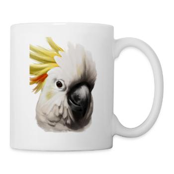 Kopf eines Kakadus - Tasse - Weiß - Rechts