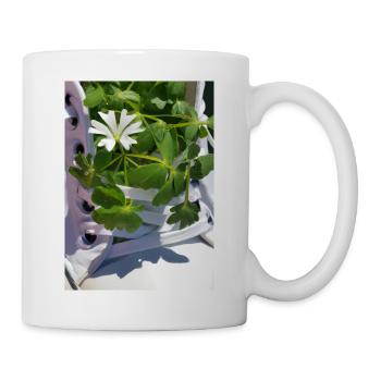 Weißer Sneaker mit Blumen - Tasse - Weiß - Rechts