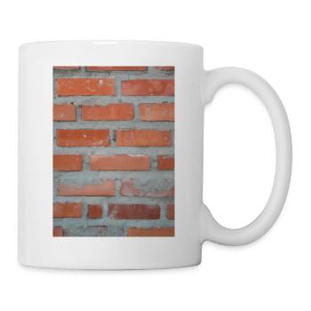 Backsteinmauer - Tasse - Weiß - Rechts