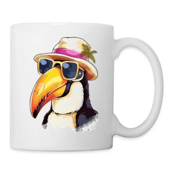 Jean le toucan - Mug blanc - blanc - Droite