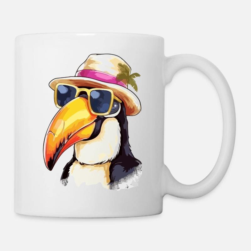 Jean le toucan - Mug blanc - blanc