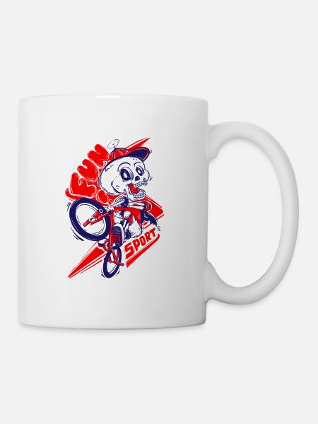 skullride - Tasse - Weiß