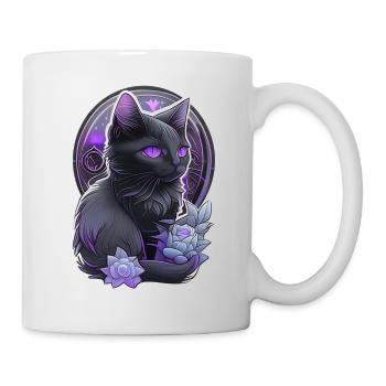 Black cat - Felin kitten - Mug - white - Right