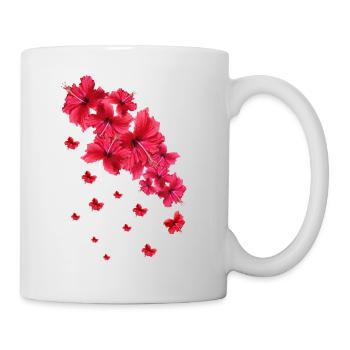 Hibiscus,Flower,Lotus,Blossom,Floral,Hibiscus Blossom - Mug - white - Right
