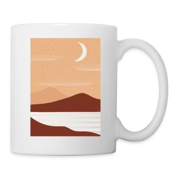 Nacht der abstrakten Desserts - Tasse - Weiß - Rechts