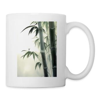 Bambus - Tasse - Weiß - Rechts