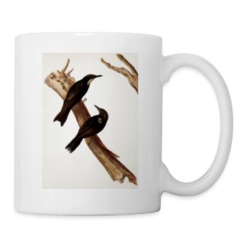 Vögel auf einem Zweig - Tasse - Weiß - Rechts