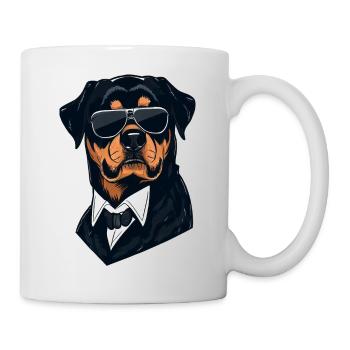 Rottweiler Der Geheimdienstagent Leo - Tasse - Weiß - Rechts