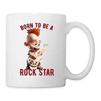 Born To Be A Rock Star 1 - Tasse - Weiß - Rechts