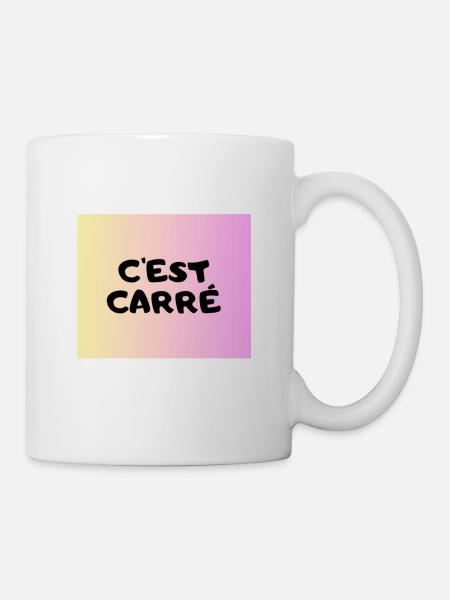 C'est Carré - Mug blanc - blanc