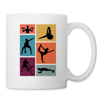 Fitness Exercise Workout Gym - Mug - white - Right