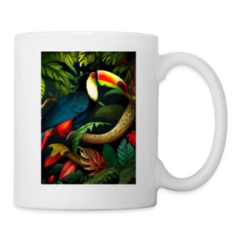 Dschungel-Tukan - Tasse - Weiß - Rechts