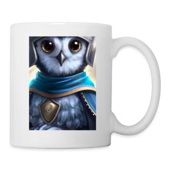 Ritter Eule - Tasse - Weiß - Rechts