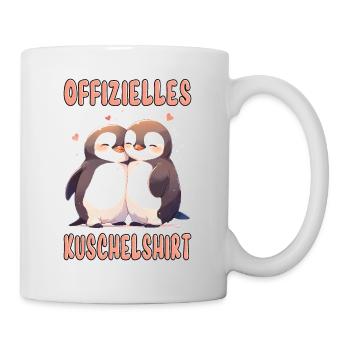 Offizielles Kuschelshirt Pinguine Liebe Herz Süß - Tasse - Weiß - Rechts