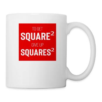 Square Streetwear: Fun & Clear Statement - Mug blanc - blanc - Droite