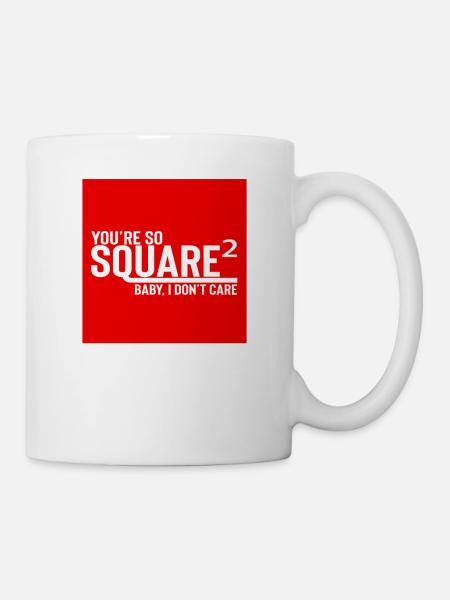 Square Streetwear: Fun & Clear Statement - Mug - white
