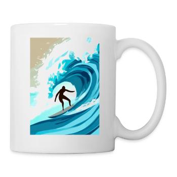 Brandungsrohr - Tasse - Weiß - Rechts