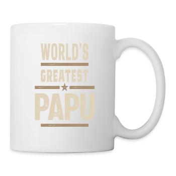 Größter Papu - Tasse - Weiß - Rechts