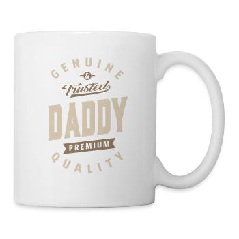 Echter und vertrauenswürdiger Papa - Tasse - Weiß - Rechts