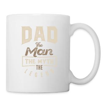 Papa Der Mythos Die Legende - Tasse - Weiß - Rechts