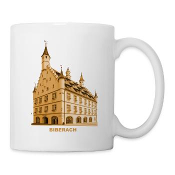 Biberach an der Riß Rathaus Baden-Württemberg - Tasse - Weiß - Rechts