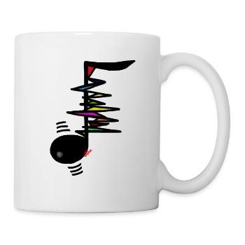 MUSIQUE ÉLECTRONIQUE ICI - Mug blanc - blanc - Droite