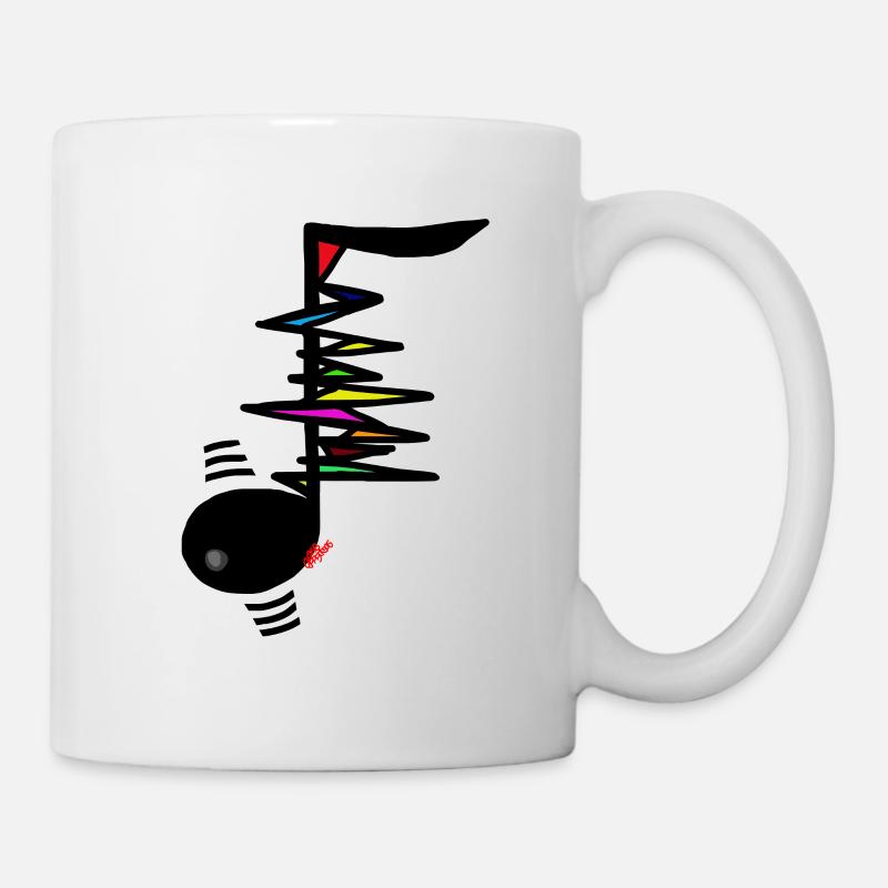 MUSIQUE ÉLECTRONIQUE ICI - Mug blanc - blanc