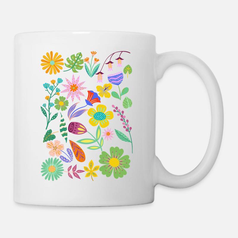 Fleur - Mug blanc - blanc
