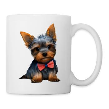 Dog Owner Yorkshire Terrier Puppy Dog - Mug - white - Right