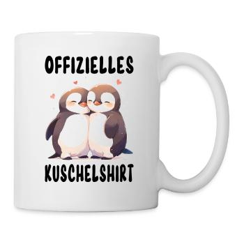 Offizielles Kuschelshirt Pinguine Liebe Herz Süß - Tasse - Weiß - Rechts