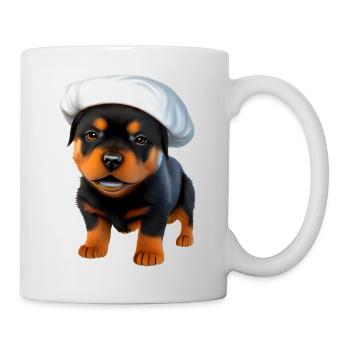 Rottweiler Restaurateur Dog Puppy Dogs Cooking Dog - Mug - white - Right