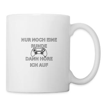 Nur noch eine Runde dann höre ich auf - Tasse - Weiß - Rechts