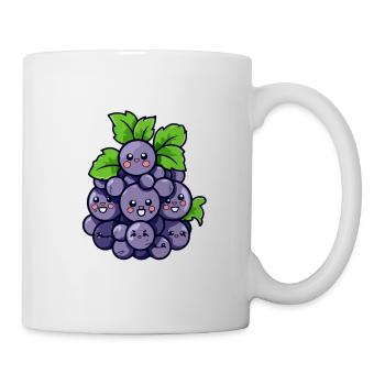 Bunch of kawaii grapes - Mug - white - Right