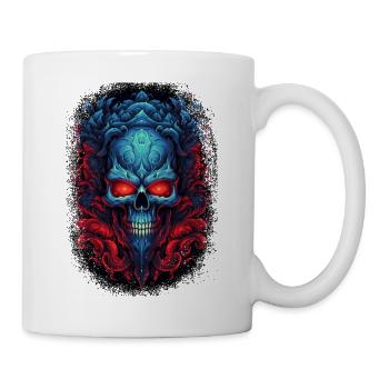 back print skeleton cool dabbing broken heart - Tasse - Weiß - Rechts