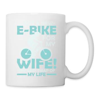 I Got A New E-Bike For My Husband! Pedelec Electri - Mug - white - Right