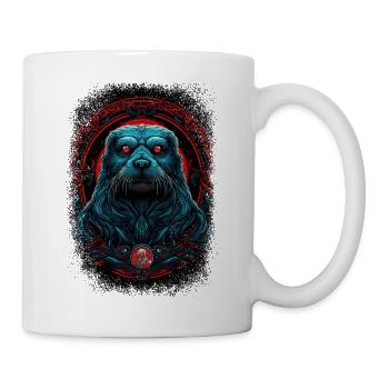 baby seal funny quote wildlife south pool - Tasse - Weiß - Rechts