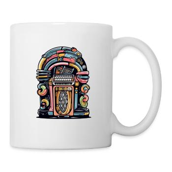 Juke box des années 70 n°2 - Mug blanc - blanc - Droite