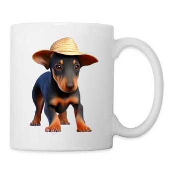 Doberman dresseur chien Doberman chiot Doberman - Mug blanc - blanc - Droite