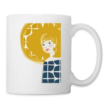 Sonne im Haar - Tasse - Weiß - Rechts