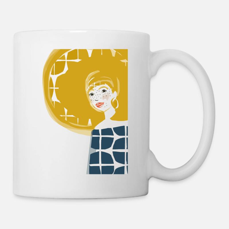 Sonne im Haar - Tasse - Weiß