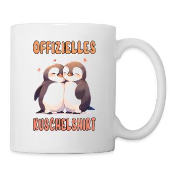 Offizielles Kuschelshirt Pinguine Liebe Herz Süß - Tasse - Weiß - Rechts