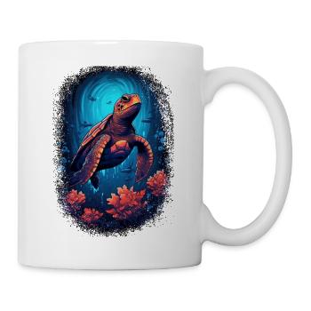 birthday joke save the turtles dorsal carapace - Tasse - Weiß - Rechts