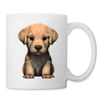 Puppy Dog Propriétaire Golden Retriever Dogs - Mug blanc - blanc - Droite