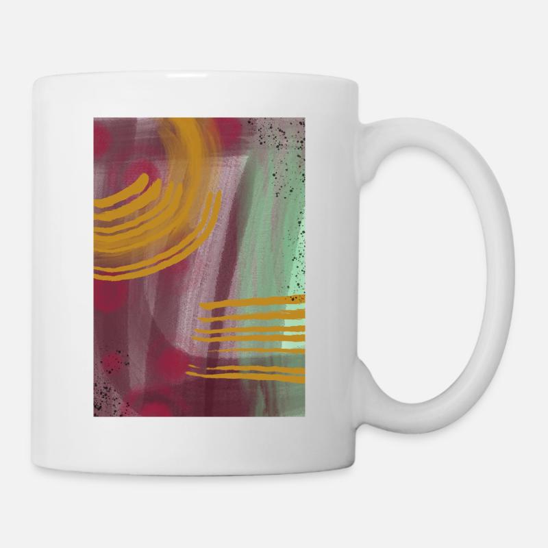 Abstrakt - Tasse - Weiß
