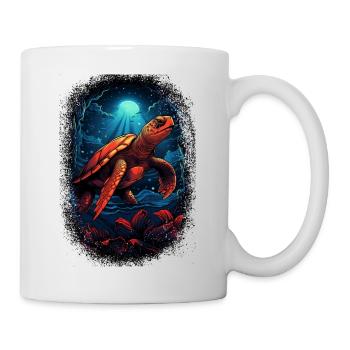 funny sayings animal park awesome sea turtle - Tasse - Weiß - Rechts
