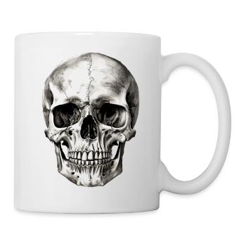 Bleistiftschädel Nr. 2 - Tasse - Weiß - Rechts