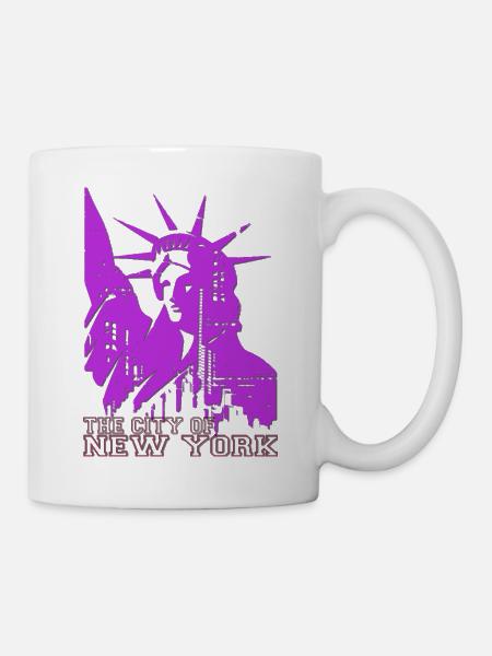 Die Stadt New York - Tasse - Weiß