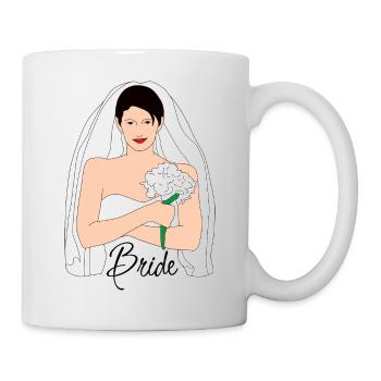 Noir de mariée - Mug blanc - blanc - Droite