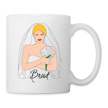 braut blond 1 - Tasse - Weiß - Rechts
