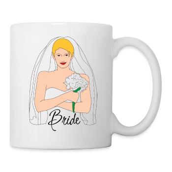 bride blond 1 - Tasse - Weiß - Rechts